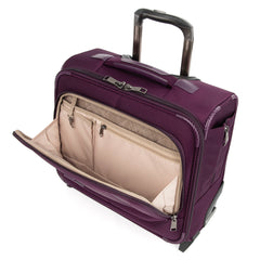 Travelpro Crew Versapack Carry-on 2 Wheel Upright Rolling Tote, 14-Inch Laptop or Tablet Pocket, Men and Women, Jet Black, 16.5-Inch Perfect Plum One Size U2