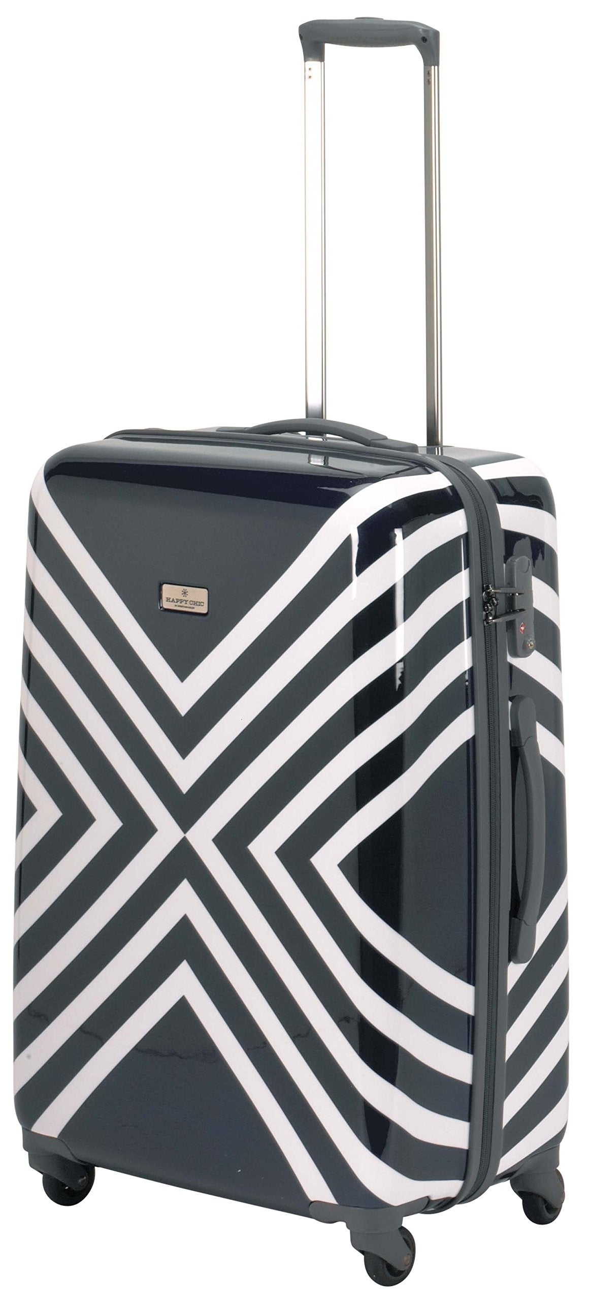 Happy Chic by Jonathan Adler Happy Chic Hardside Wheeled Luggage ( Arcade , 25 Inch ) Arcade 25 Inch U1