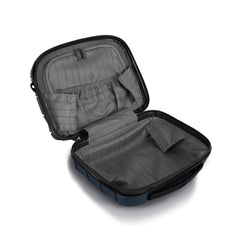 Heys Milos Beauty Case Hardside Lightweight and Crafted with Durable Duraflex, Textured Shell and Metallic Colors, Trolly Sleeve, Adjustable Shoulder Strap, Organize Makeup or Toiletries, Navy ( Navy , Beauty Case ) Navy Beauty Case U2