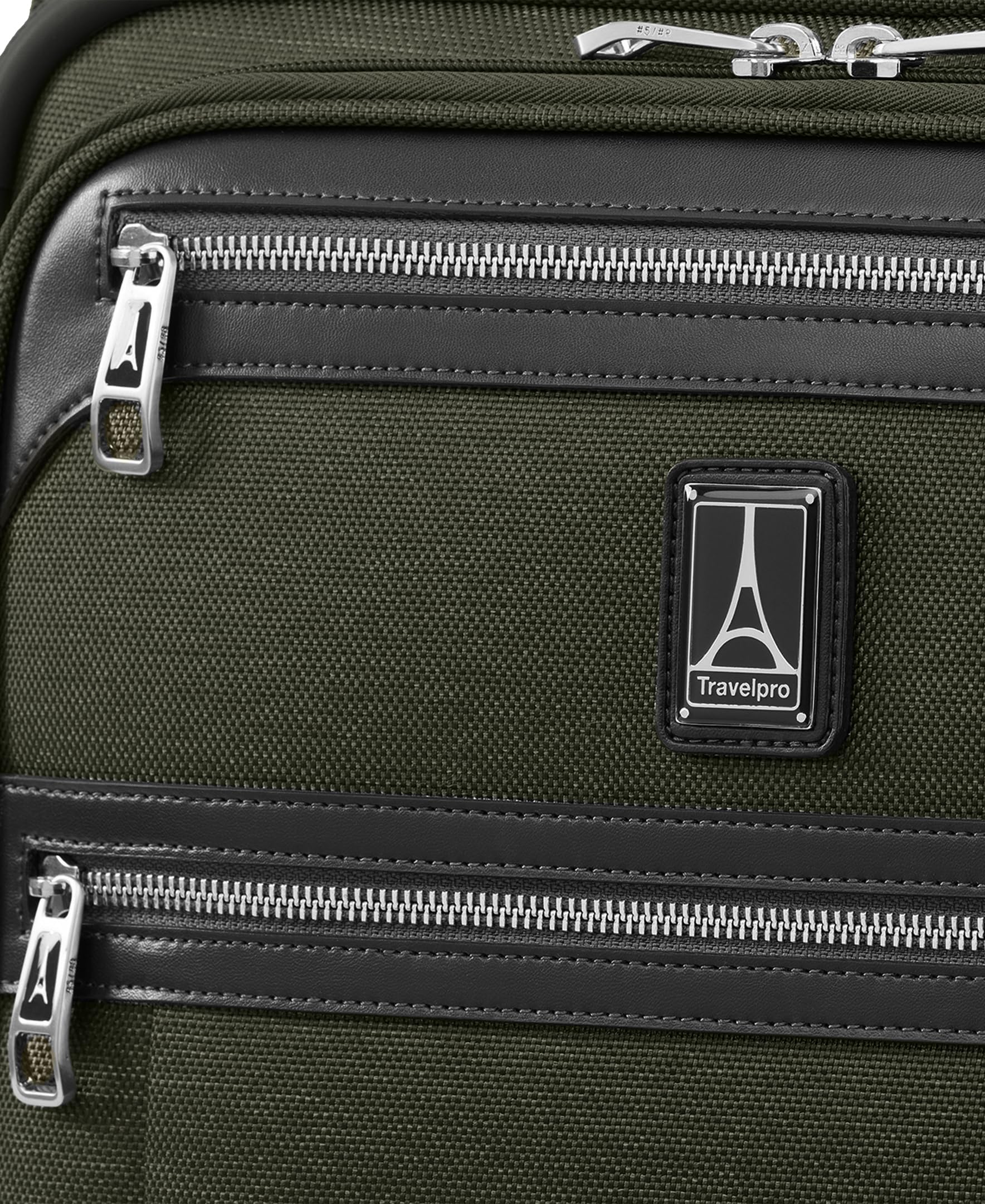 Travelpro Platinum Elite Softside Expandable Checked Luggage, 8 Wheel Spinner Large Suitcase, TSA Lock, Men and Women ( Pilot Green , Carry-On 21-Inch ) Pilot Green Carry On 21 Inch U1