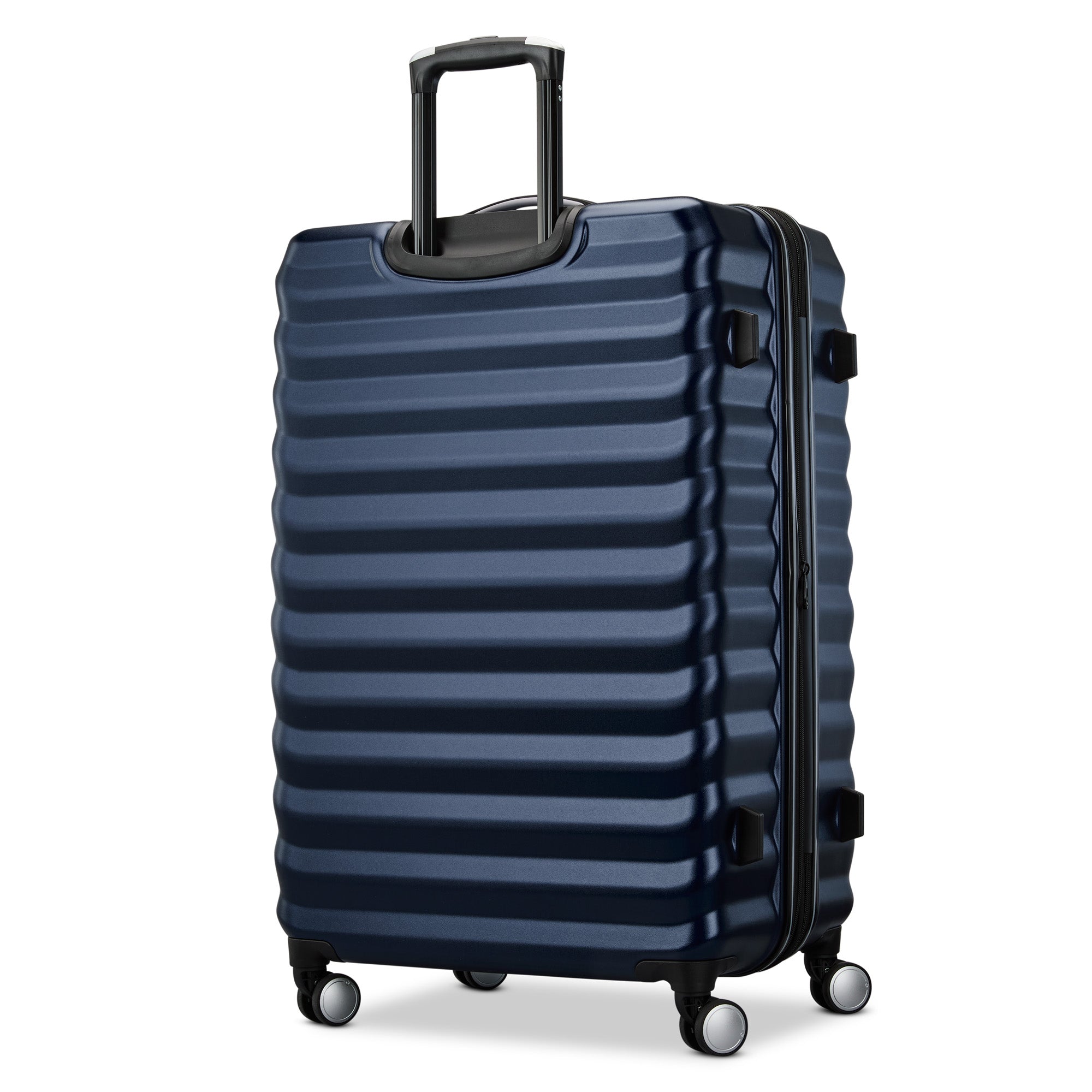 Samsonite Hard-Sided 28-Inch Lightweight Checked Large Expandable Element Suitcase: Durable, 360 Spinner Wheels, Adjustable Telescopic Handle, TSA-Approved Lock ( Navy , 28-Inch Checked-Large ) Navy 28 Inch Checked Large U2
