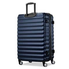 Samsonite Hard-Sided 28-Inch Lightweight Checked Large Expandable Element Suitcase: Durable, 360 Spinner Wheels, Adjustable Telescopic Handle, TSA-Approved Lock ( Navy , 28-Inch Checked-Large ) Navy 28 Inch Checked Large U2