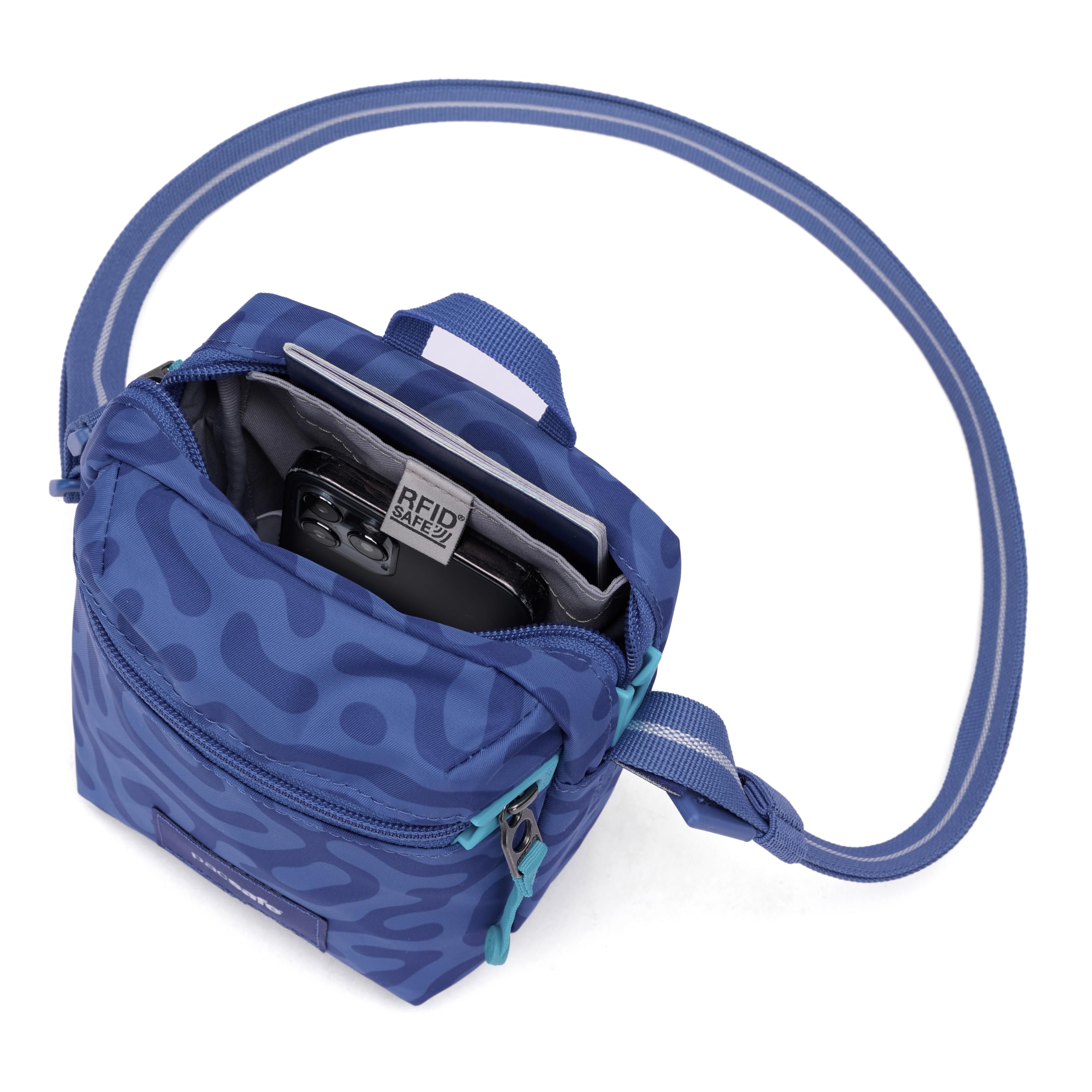 Pacsafe GO Micro Crossbody ( Cerulean Blue , Medium ) Cerulean Blue Medium U1