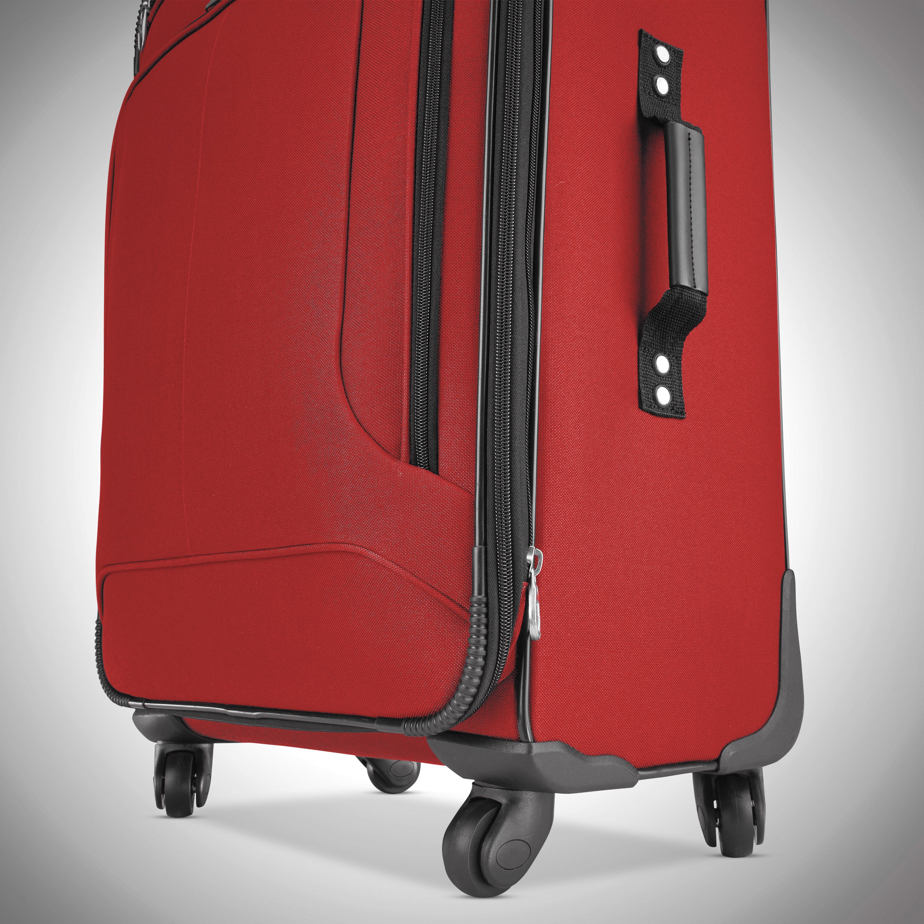 American Tourister Pop Max Softside Luggage with Spinner Wheels ( Red , Carry-On 21-Inch ) Red Carry On 21 Inch U5