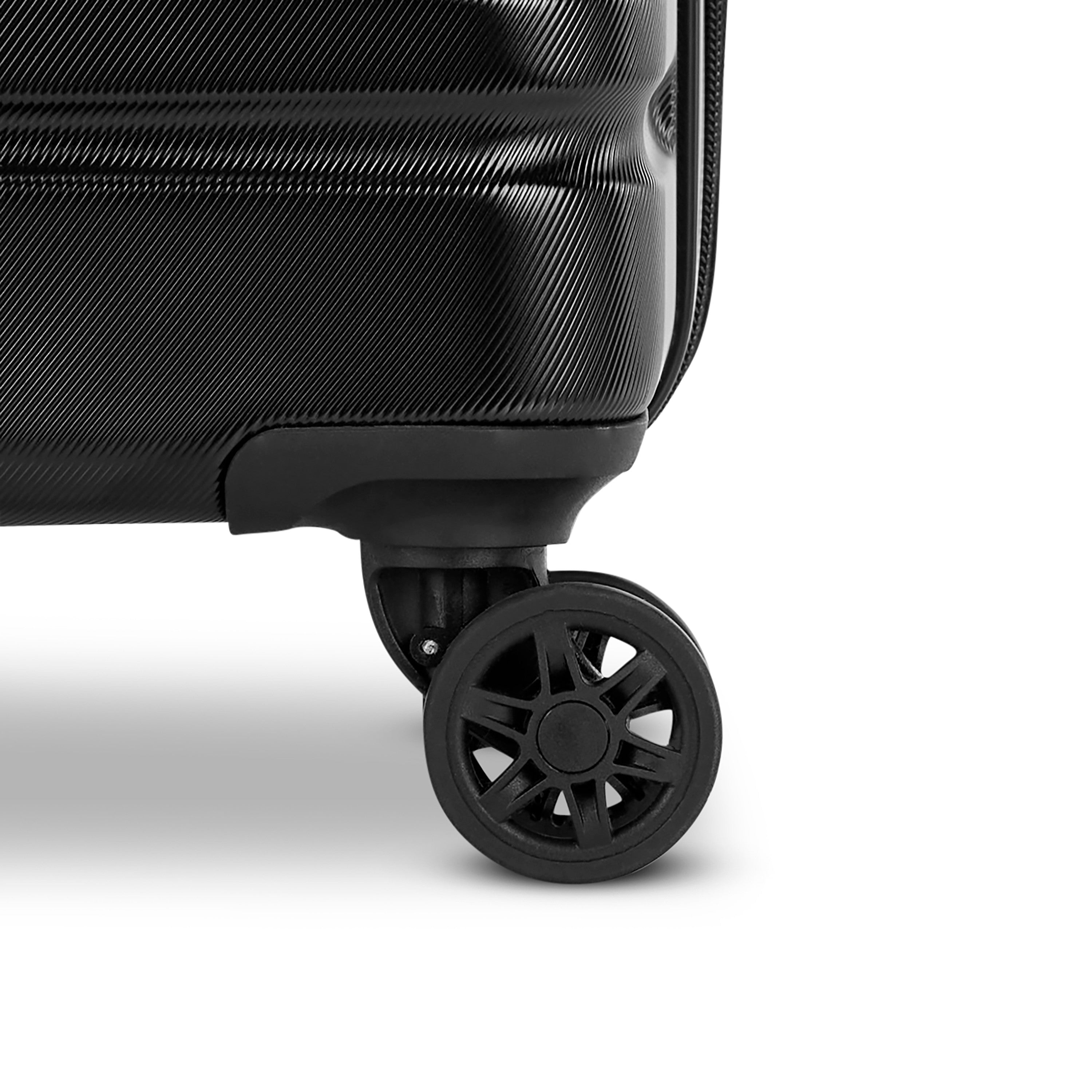 Samsonite Evolve SE Hardside Expandable Spinner Luggage ( Bass Black , 3PC SET (CO/M/L) ) Bass Black 3 PC SET CO M L U2
