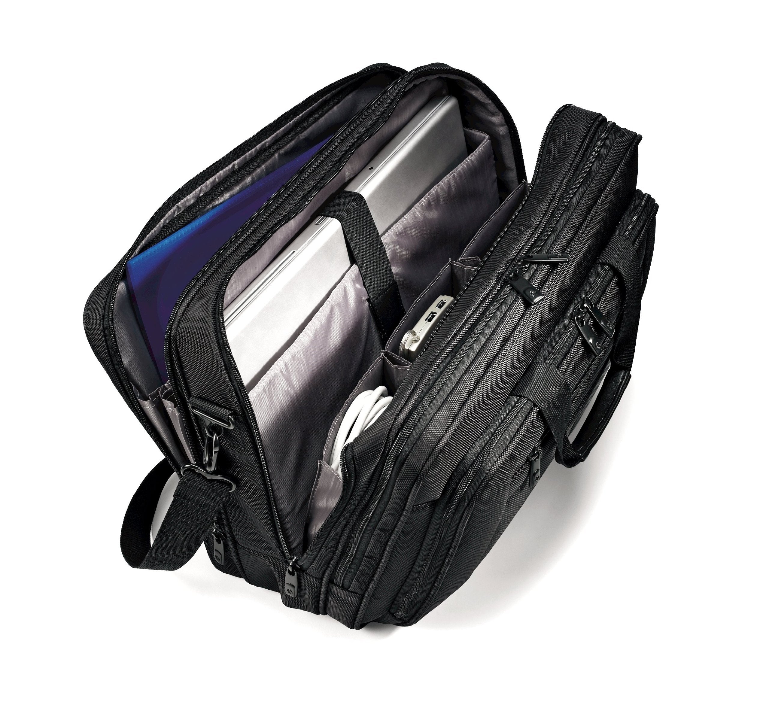 Samsonite Classic Business 3 Gusset Business Case ( Black , One size ) Black One Size U1