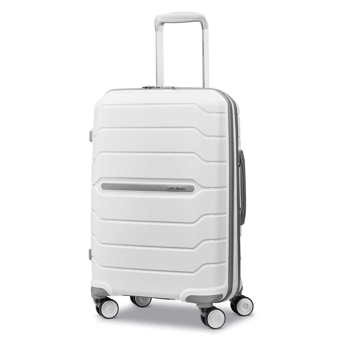 Samsonite Freeform Hardside Expandable with Double Spinner Wheels ( White , Carry-on Spinner ) White Carry On Spinner U8