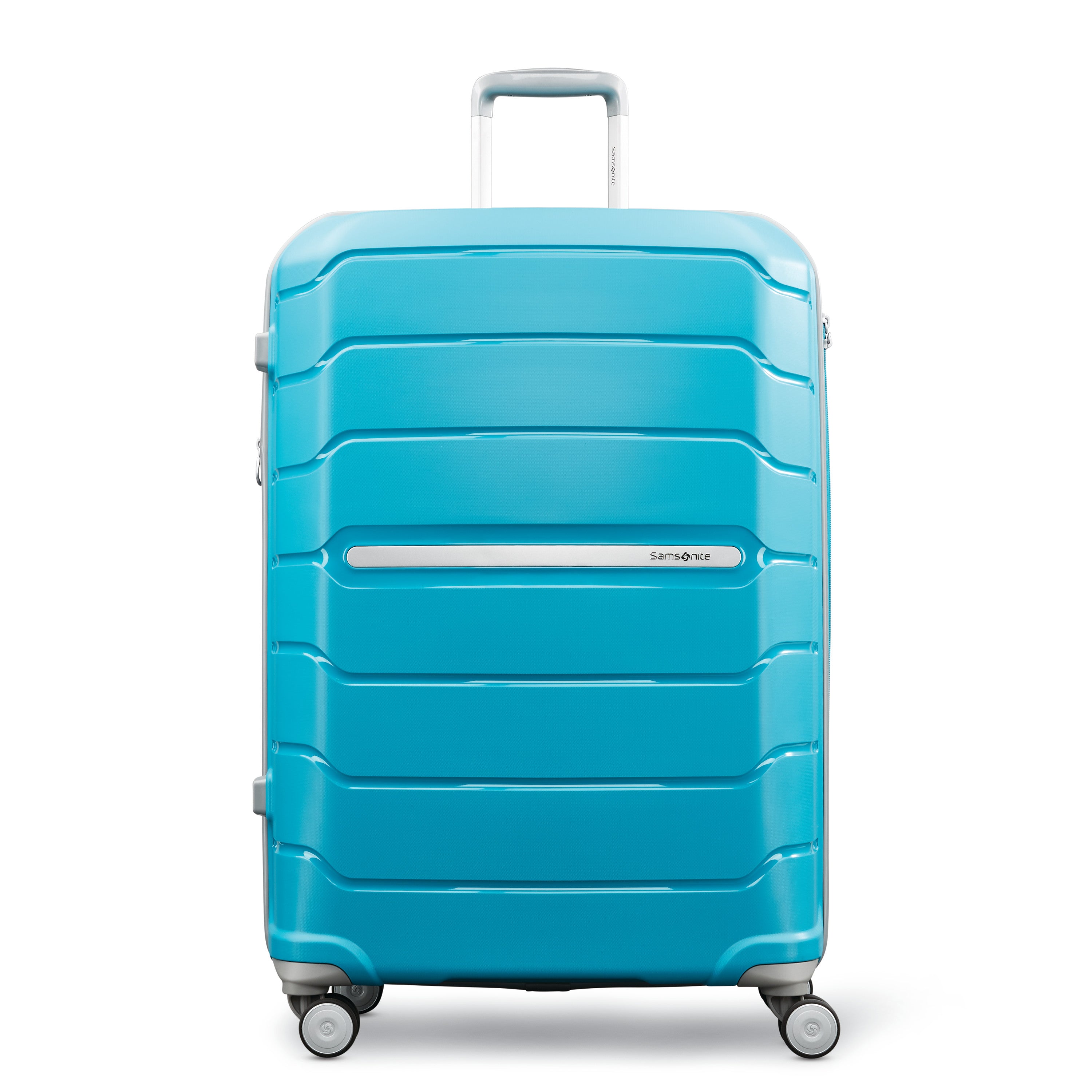 Samsonite Freeform Hardside Expandable with Double Spinner Wheels ( Ocean Blue , Checked-Large 28-Inch ) Ocean Blue Checked Large 28 Inch U2