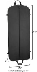 WallyBags 52" Premium Travel Garment Bag with shoulder strap and two large pockets ( Grey , 52-Inch ) Grey 52 Inch U1