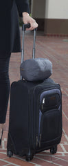 Kuhi Comfort Original Travel Pillow 2 Luxurious Cushions that Cradle Your Head on the Sides Comes in Convenient Carry Case ( Brown , One Size ) Brown One Size U3