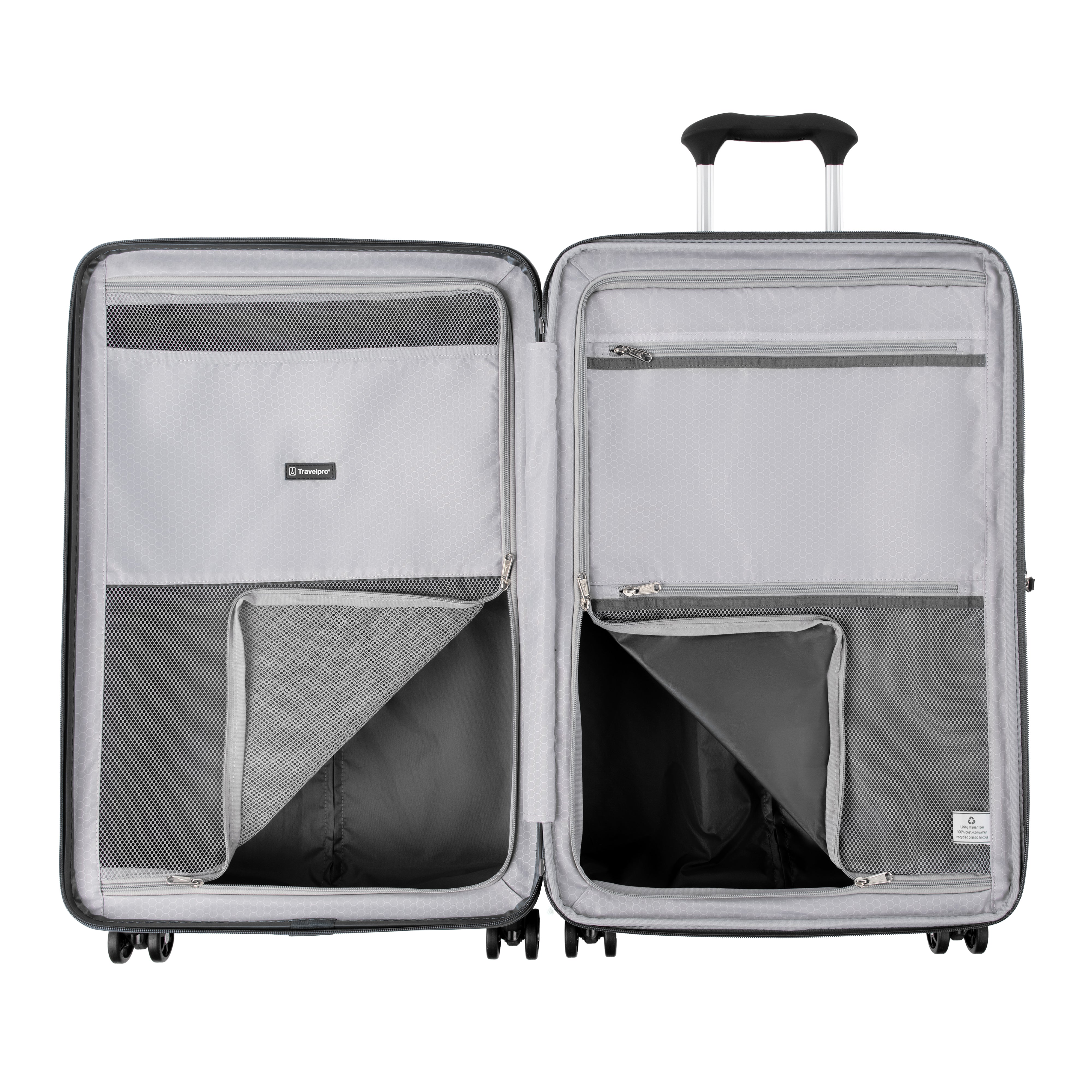 Travelpro Maxlite Air Hardside Expandable Luggage, 8 Spinner Wheels, Lightweight Hard Shell Polycarbonate ( Shadow Grey , Checked-Medium 25-Inch ) Shadow Grey Checked Medium 25 Inch U10