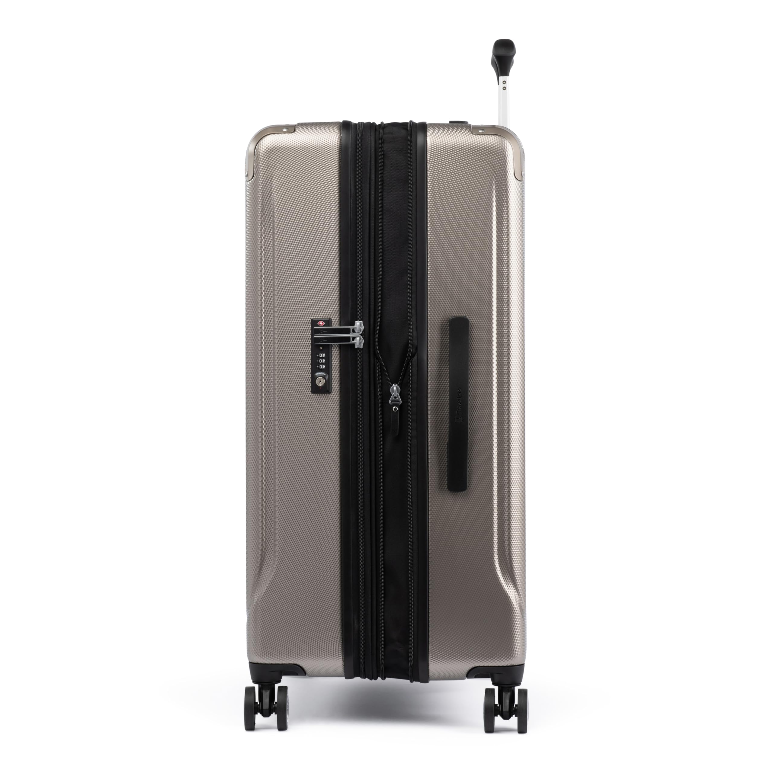 Travelpro Pathways 3 Hardside Expandable Luggage, 8 Spinner Wheels, Lightweight Hard Shell Suitcase ( Champagne , Checked Large 28 Inch ) Champagne Checked Large 28 Inch U16
