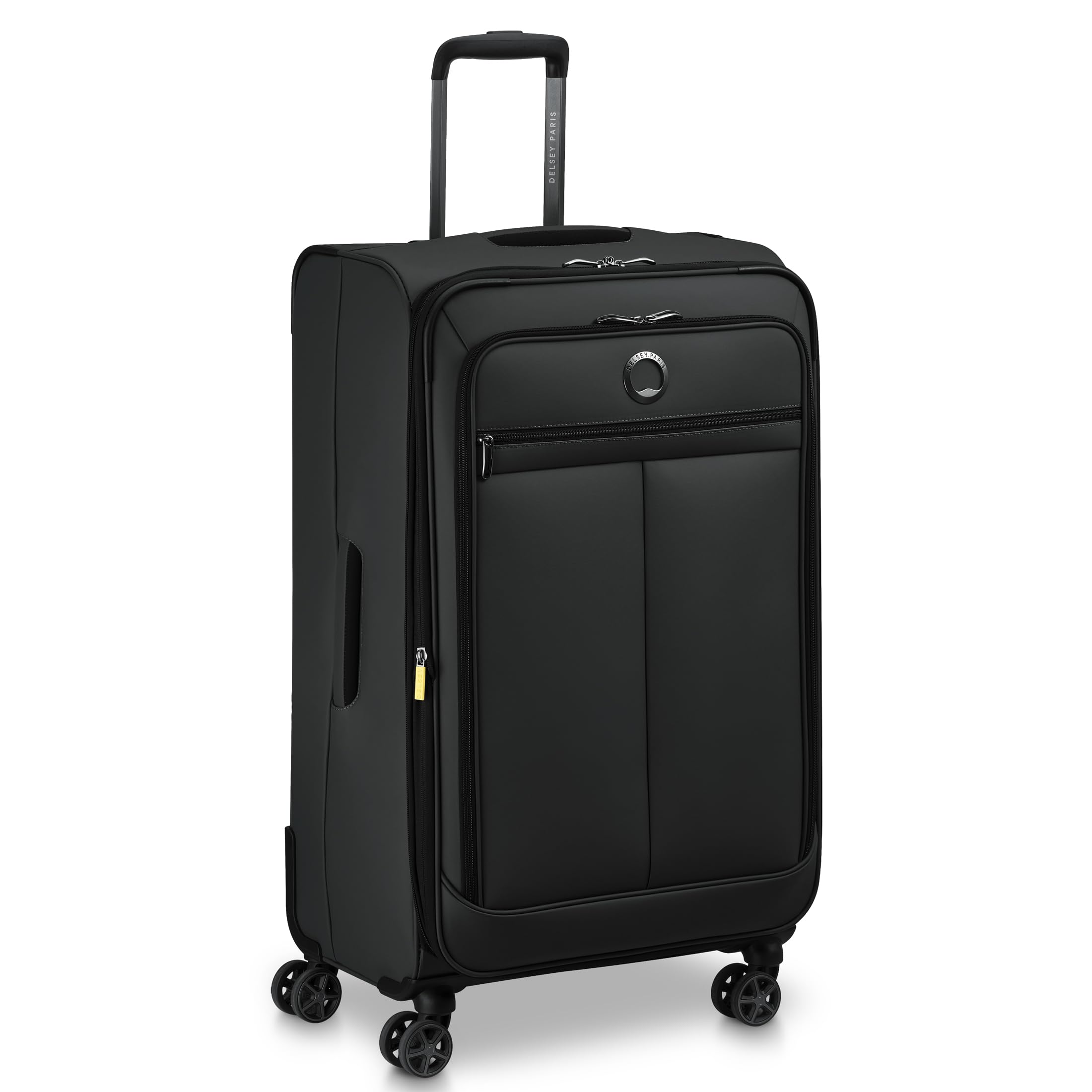 DELSEY Paris Sky Lite Softside Expandable Luggage with Spinner Wheels ( Black , Checked-Large 28 Inch ) Black Checked Large 28 Inch U3