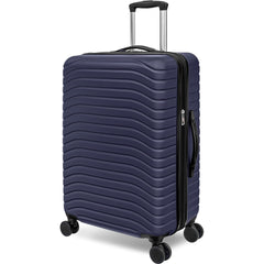 TOTAL TRAVELWARE Everest Expandable Hardsided Spinner ( Navy , 24-Inch Checked Medium ) Navy 24 Inch Checked Medium U2