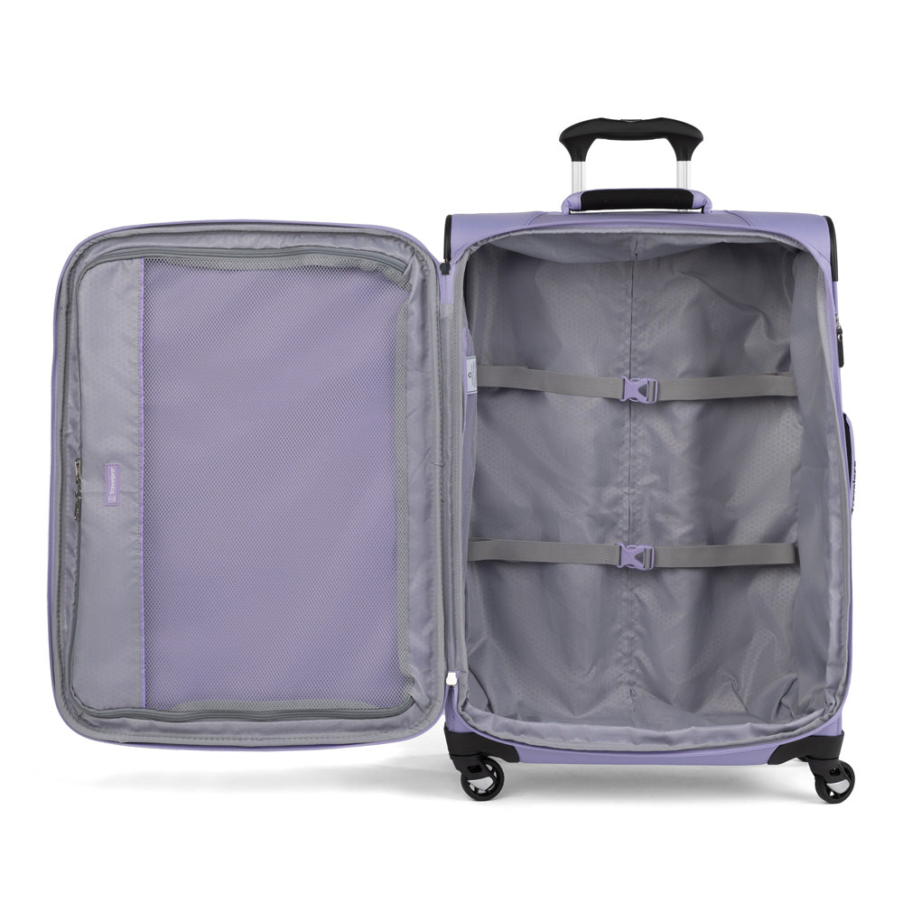 Travelpro Maxlite 5 Softside Expandable Luggage with 4 Spinner Wheels, Lightweight Suitcase, Men and Women Violet 3 Piece Set 21 25 29 U1
