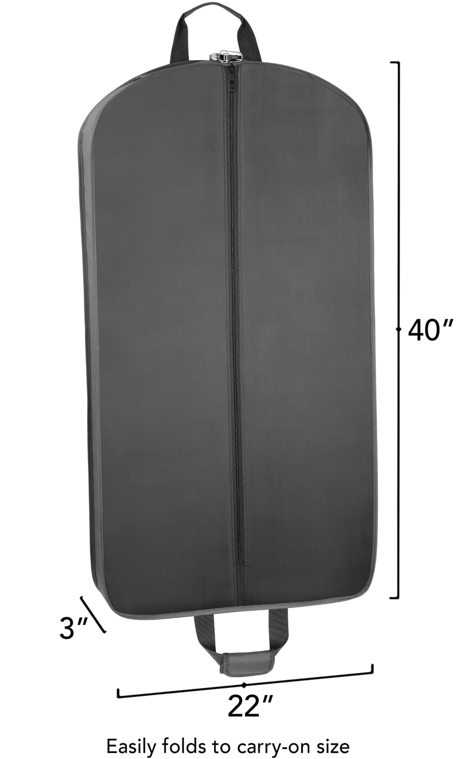 WallyBags 40" Deluxe Travel Garment Bag ( Graphite , 40-inch ) Graphite 40 Inch U1