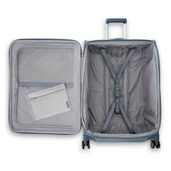 Samsonite UpLIFT Lightweight Softside Expandable Luggage ( Elemental Blue , Large Checked ) Elemental Blue Large Checked U5