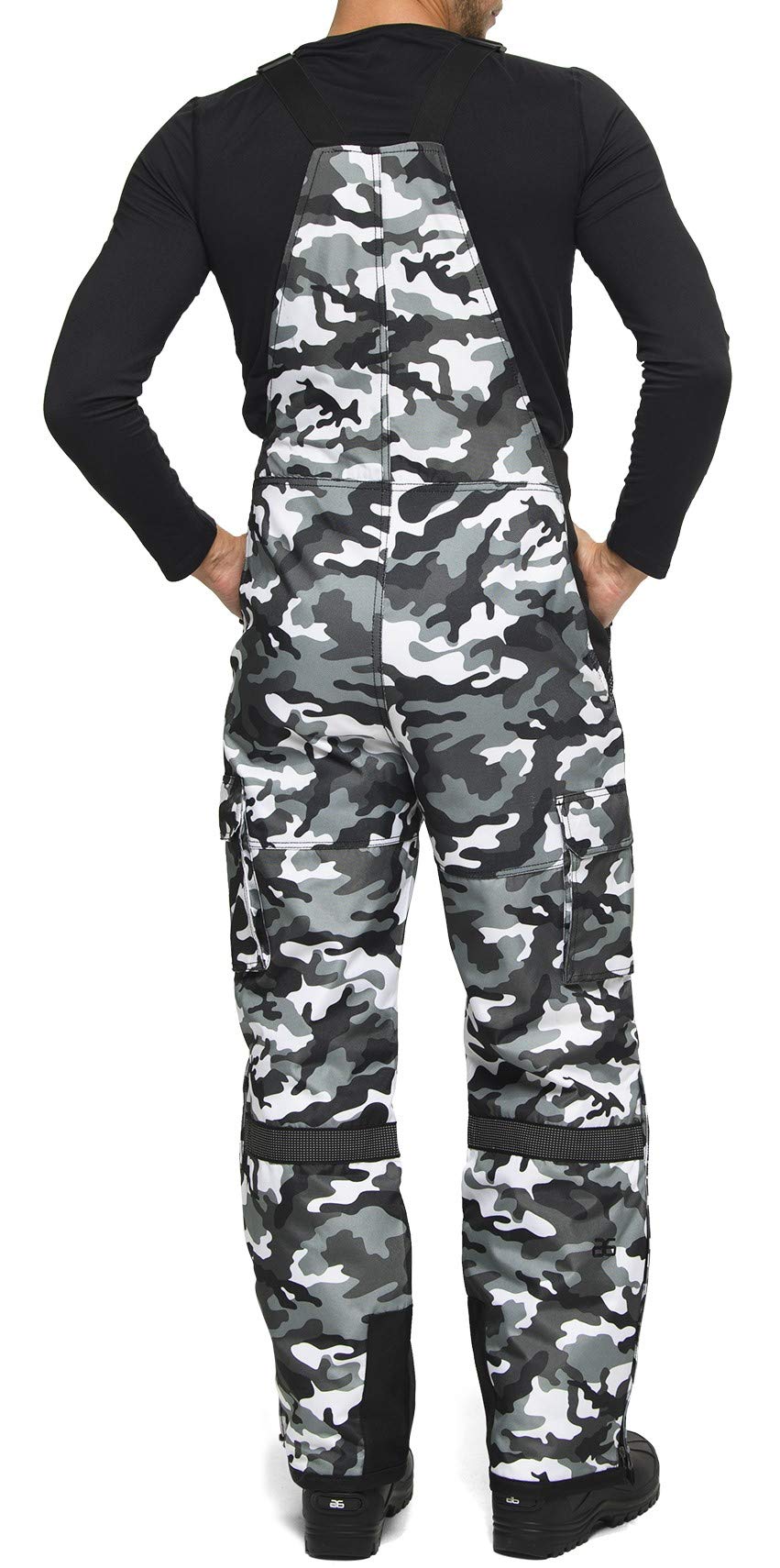 Arctix Men's Tundra Insulated Bib ( A6 Camo Black , Medium/36" Inseam ) A6 Camo Black Medium 36 Inseam U1