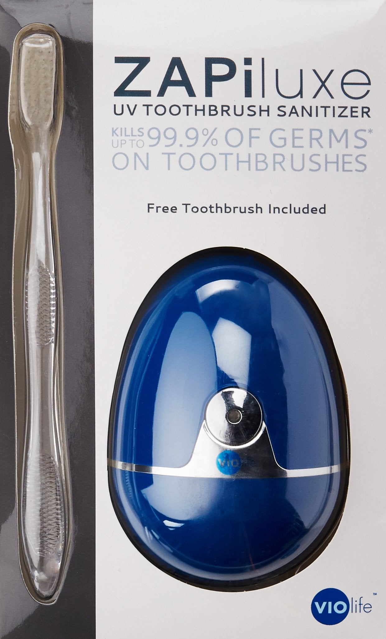 Violife Zapi Luxe UV Toothbrush Sanitizer Cobalt Blue One Size U1