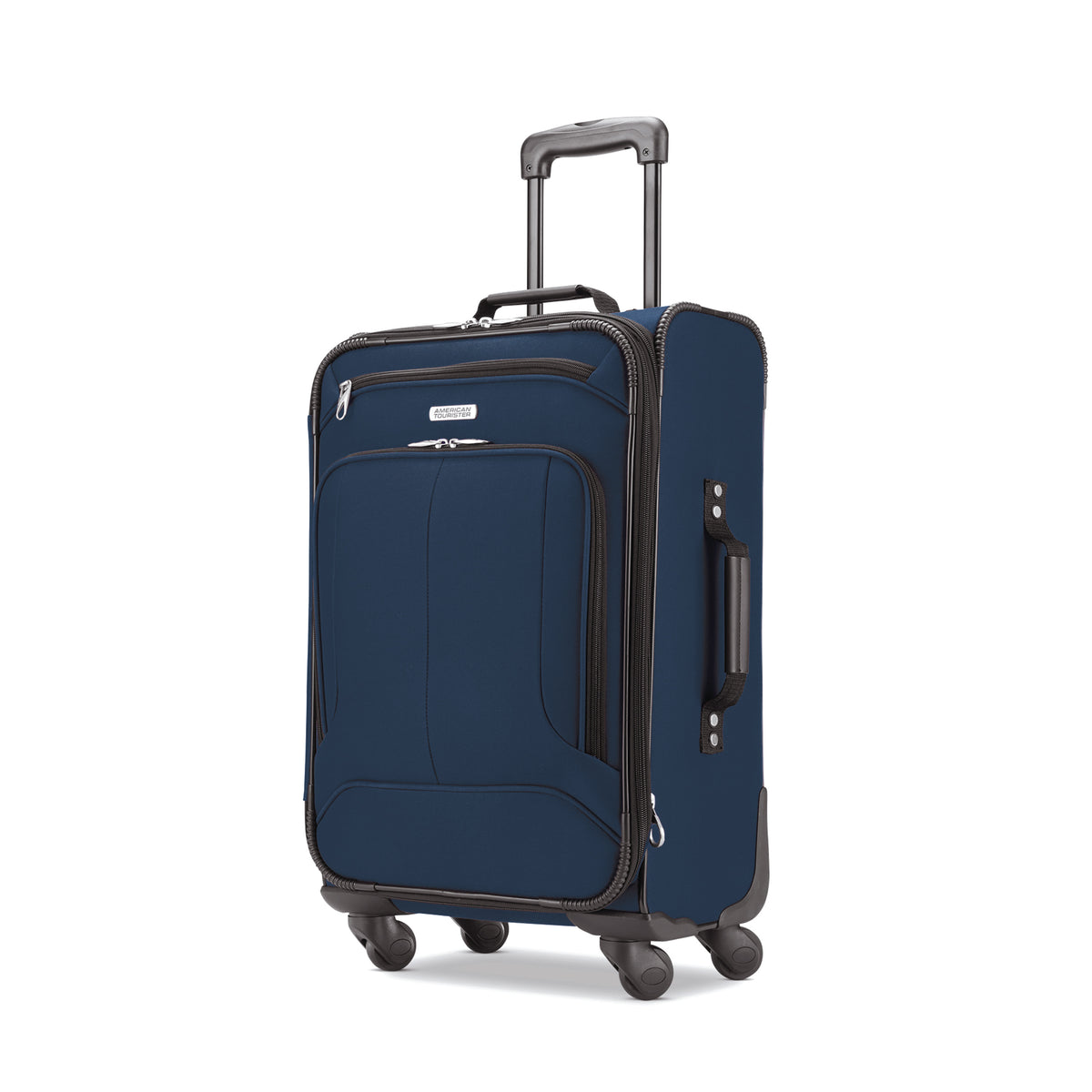 American Tourister Pop Max Softside Luggage with Spinner Wheels ( Navy , Carry-On 21-Inch ) Navy Carry On 21 Inch U3