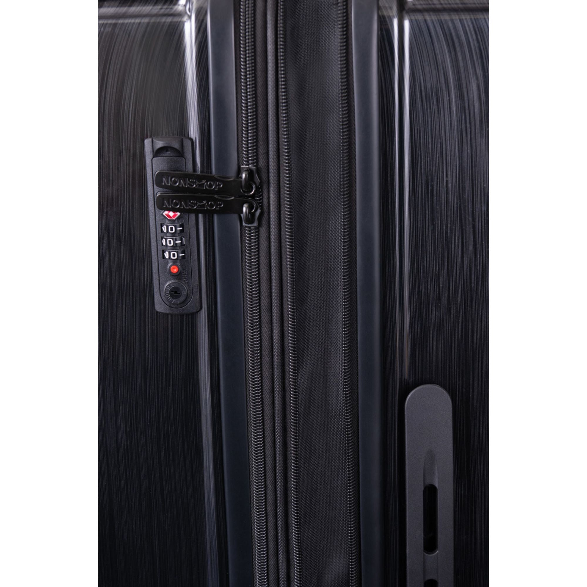NONSTOP New York Elite Luggage Expandable Lightweight Spinner Wheels hard side shell Travel Suitcase Set, TSA Lock, Double USB Port, 3 packing cubes ( Black , 6-Piece Set ) Black 6 Piece Set U2