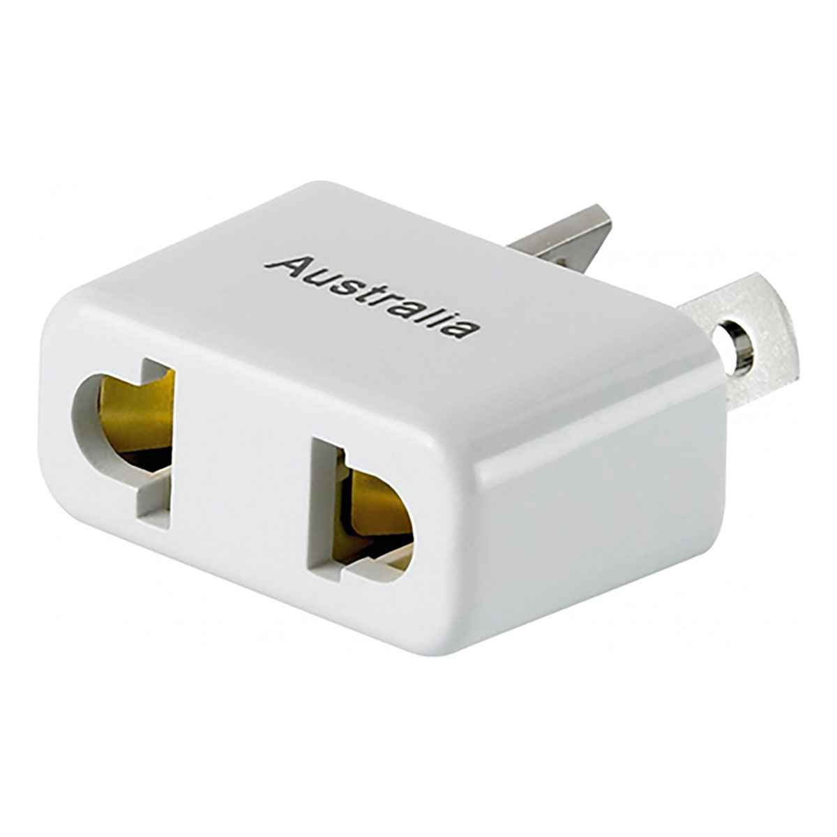 Go Travel Australia Non Grounded Travel Adaptor, White   U1