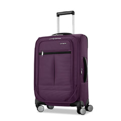 Samsonite Element Carry-On Soft-Sided Expandable 21-Inch Suitcase: Airline Approved for Most Major Airlines, Durable, 360 Spinner Wheels, Adjustable Handle, 2 Front & Side Pocket ( Purple , 21-Inch Carry-On ) Purple 21 Inch Carry On U5