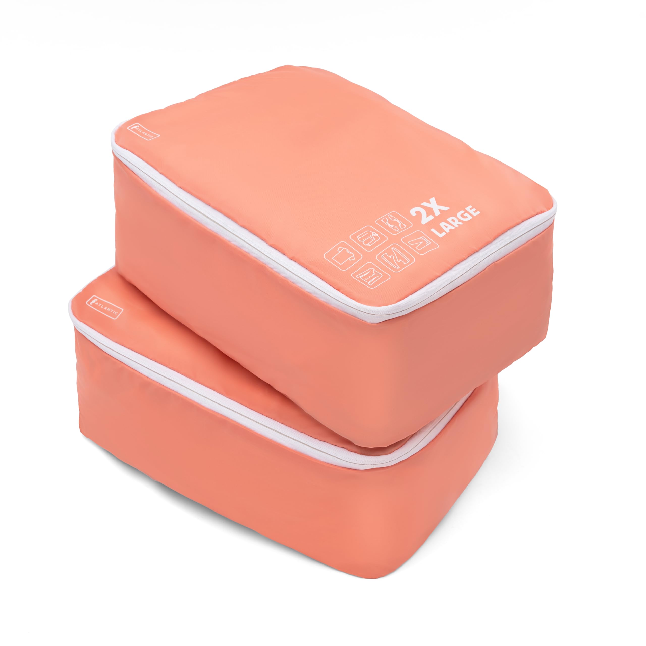 Atlantic 2 Pack Large 2X Deep Washable Packing Cubes U1