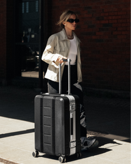 D_b_ Ramverk Pro Hardside Spinner Luggage Collection ( Silver , Checked-Medium ) Silver Checked Medium U1