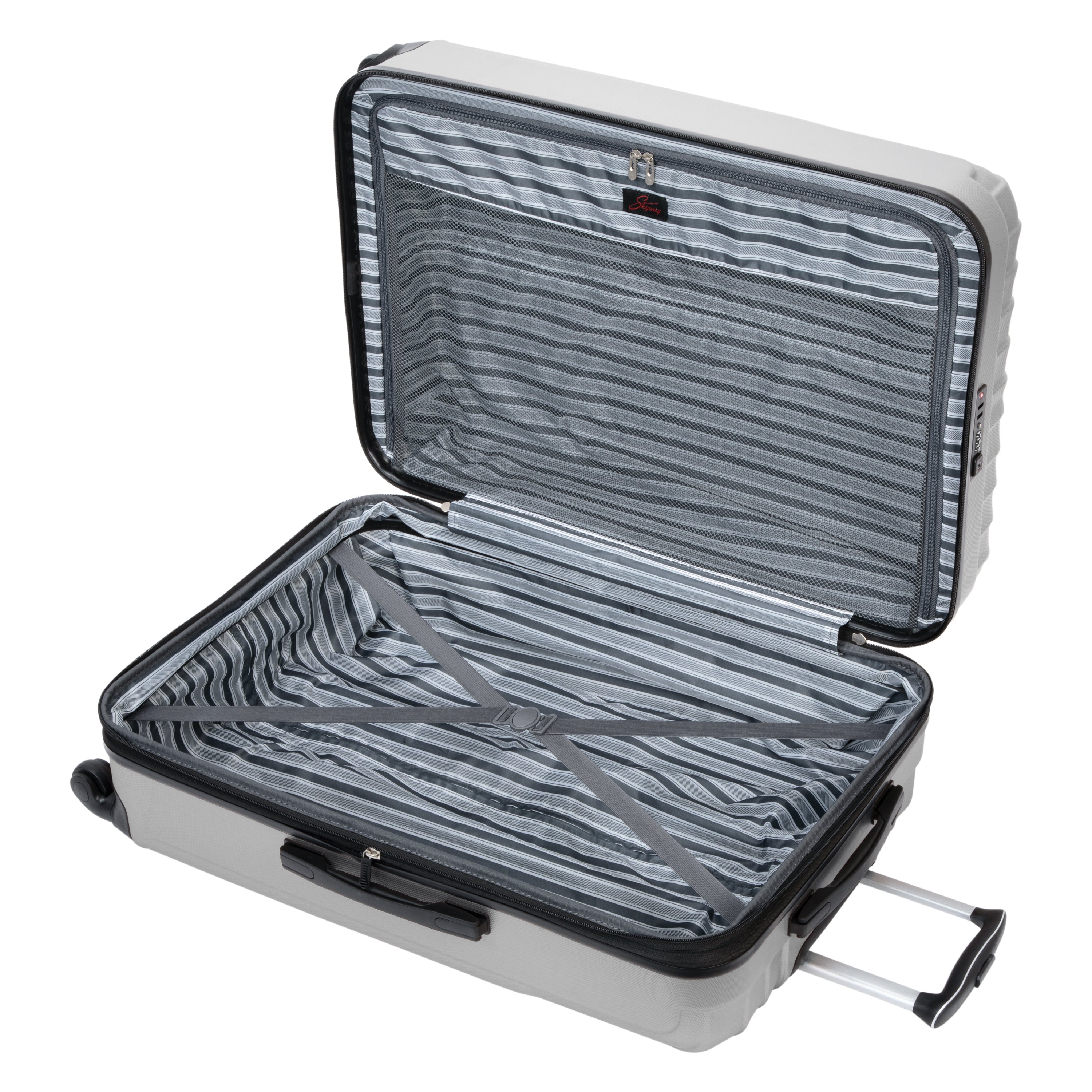 Skyway Epic Hardside 4-Wheel Luggage Spinner Collection ( Silver , 28-Inch ) Silver 28 Inch U1
