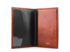 Bosca Old Leather Passport Case ( Amber , One Size ) Amber One Size U2