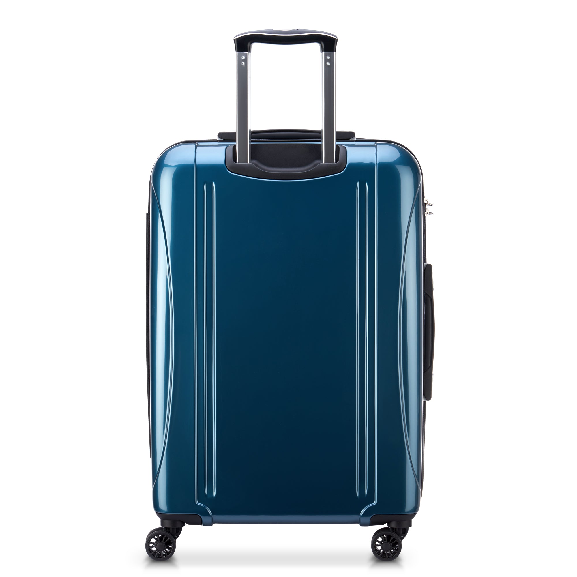 DELSEY Paris Helium Aero Hardside Expandable Luggage with Spinner Wheels ( Teal , Checked-Medium 25 Inch ) Teal Checked Medium 25 Inch U30