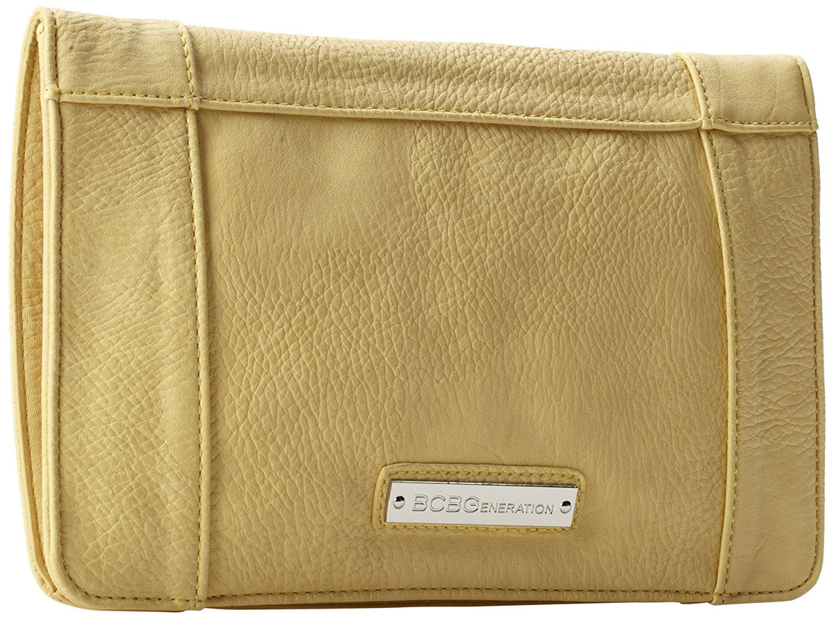 BCBGeneration Quinn APX037GN Clutch ( Pale Yellow , One Size ) Pale Yellow One Size U1