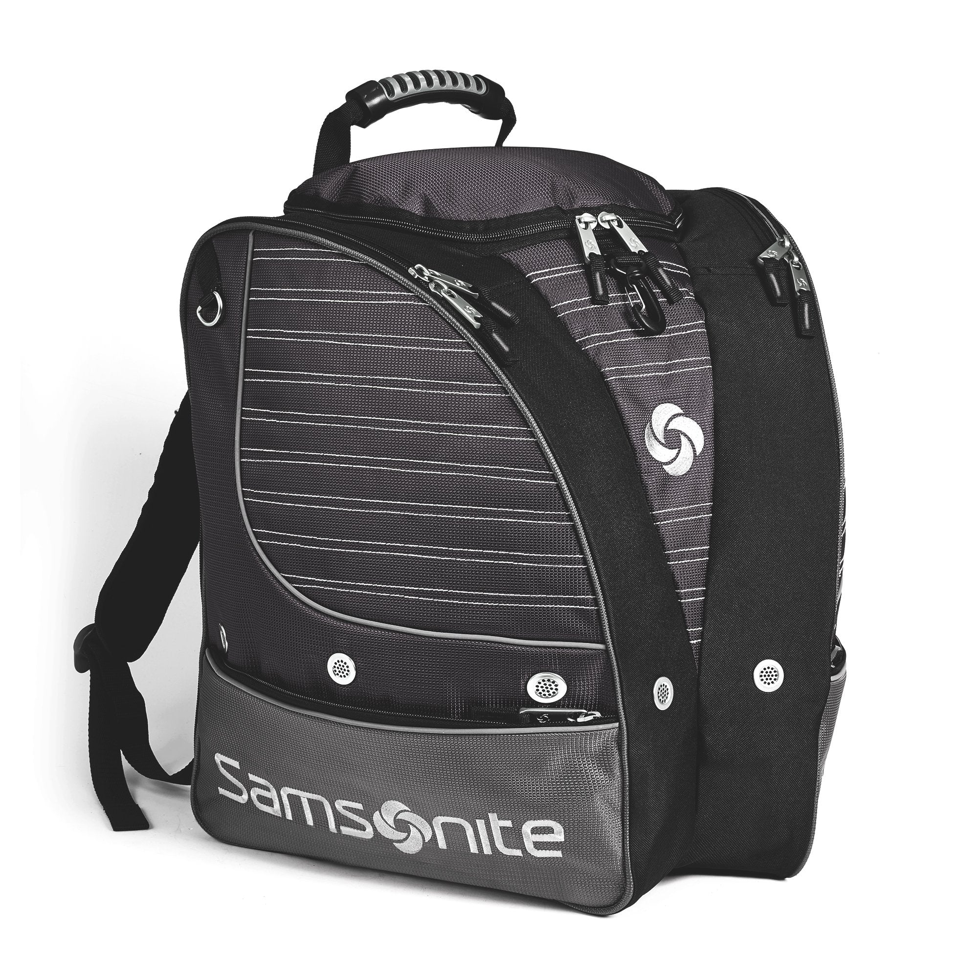 Samsonite Deluxe Adult Ski Boot Bag 2-Piece Set ( Black ) Black  U1