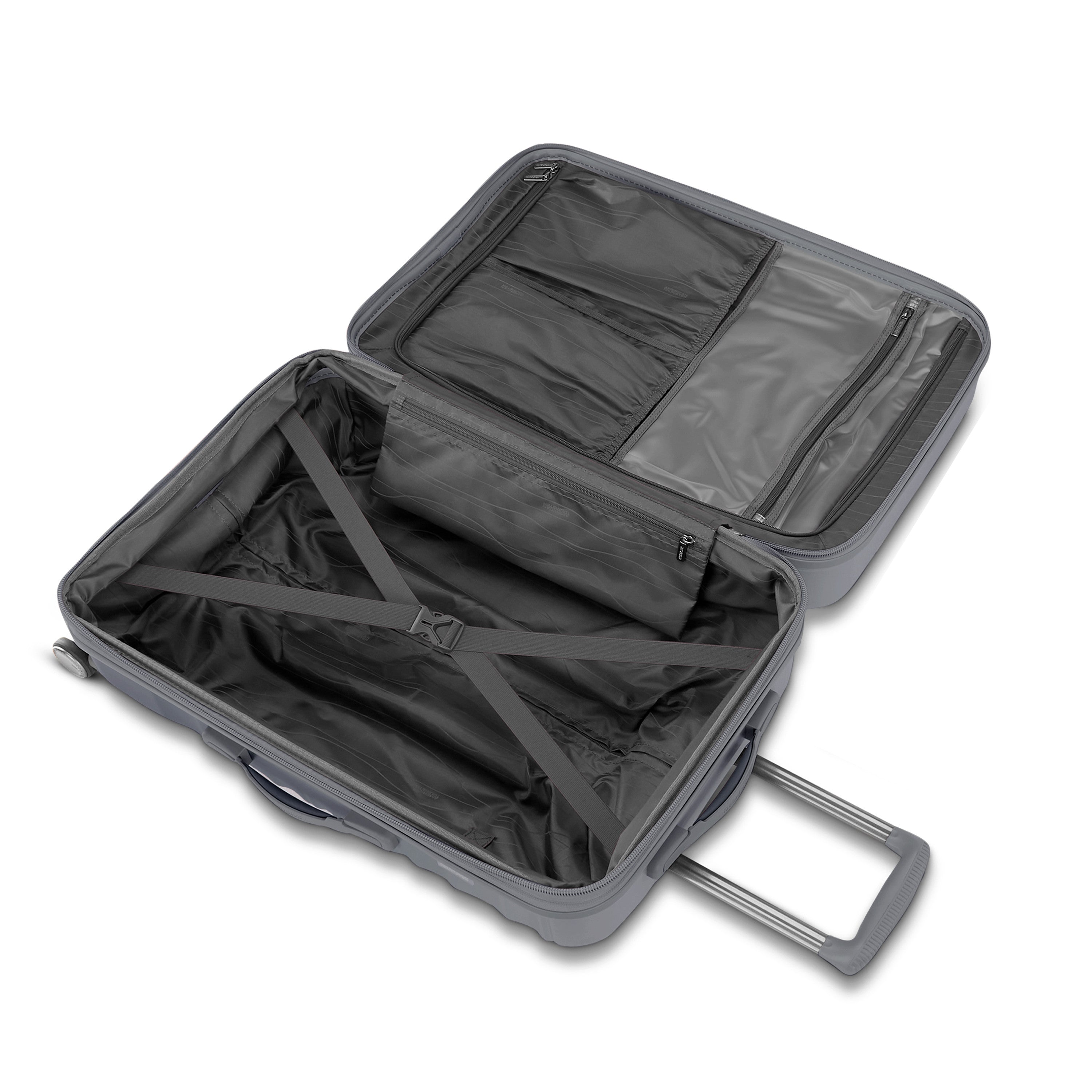 American Tourister Cascade Hardside Lightweight Spinner Luggage ( Graphite , 20-inch Spinner ) Graphite 20 Inch Spinner U3