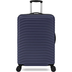 TOTAL TRAVELWARE Everest Expandable Hardsided Spinner ( Navy , 24-Inch Checked Medium ) Navy 24 Inch Checked Medium U2