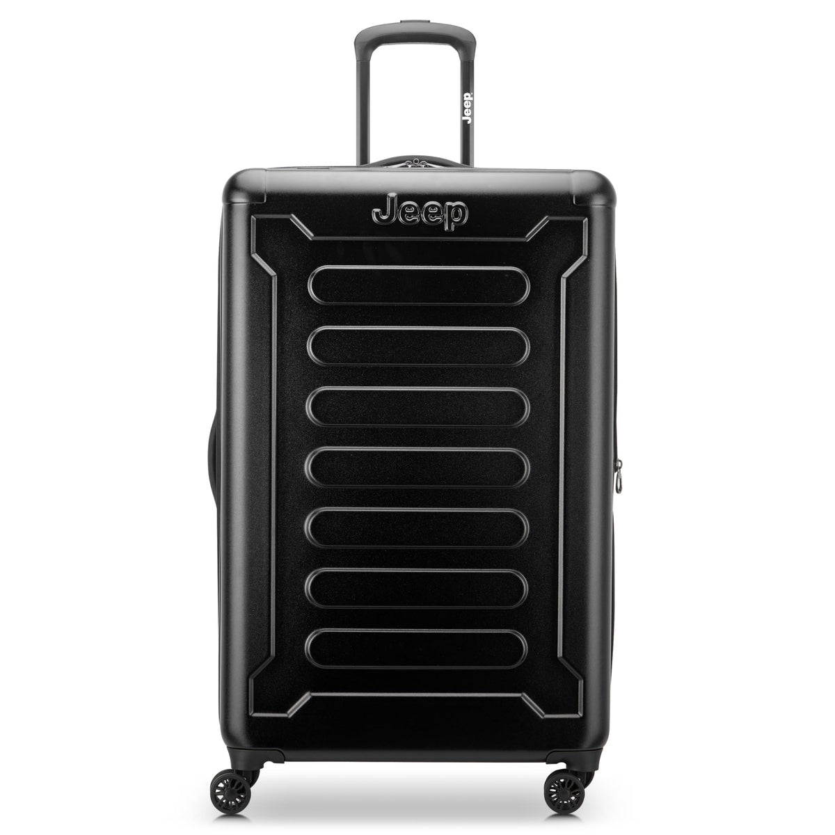 Jeep JH004C Hardside Expandable Luggage with Spinner Wheels ( Black , Checked-Large 28 Inch ) Black Checked Large 28 Inch U1
