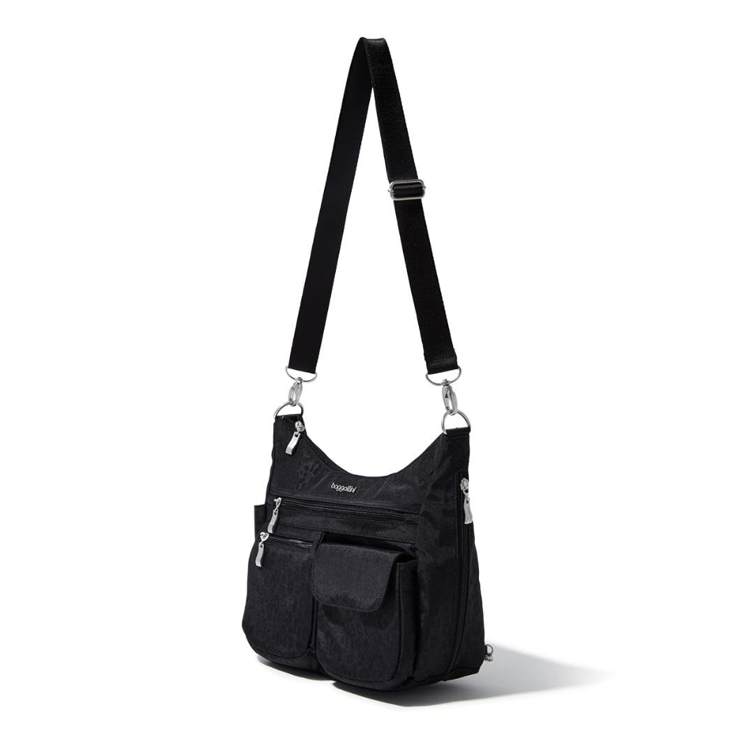 Baggallini Modern Everywhere Bag ( Black Cheetah Emboss , One Size ) Black Cheetah Emboss One Size U1