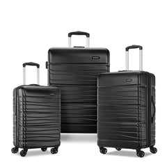 Samsonite Evolve SE Hardside Expandable Spinner Luggage ( Bass Black , 3PC SET (CO/M/L) ) Bass Black 3 PC SET CO M L U2