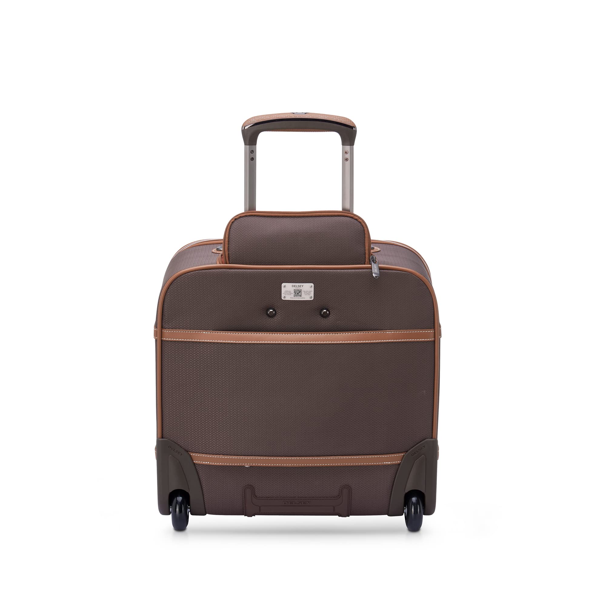 DELSEY Paris Chatelet Air 2.0 Softside Luggage Under-Seater with 2 Wheels ( Brown , Carry-on 16 Inch ) Brown Carry On 16 Inch U3