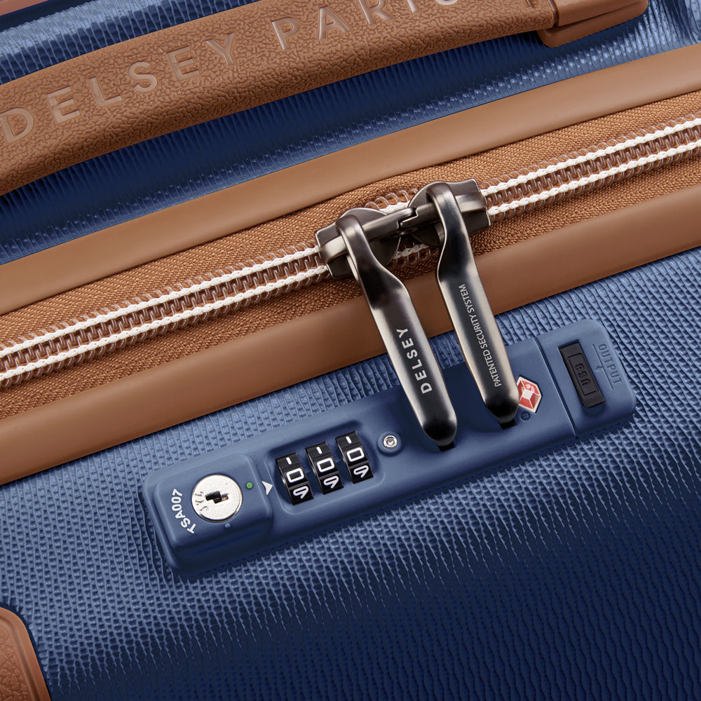 DELSEY Paris Chatelet Air 2.0 Hardside Luggage with Spinner Wheels ( Navy Blue , Carry-on 20 Inch ) Navy Blue Carry On 20 Inch U3