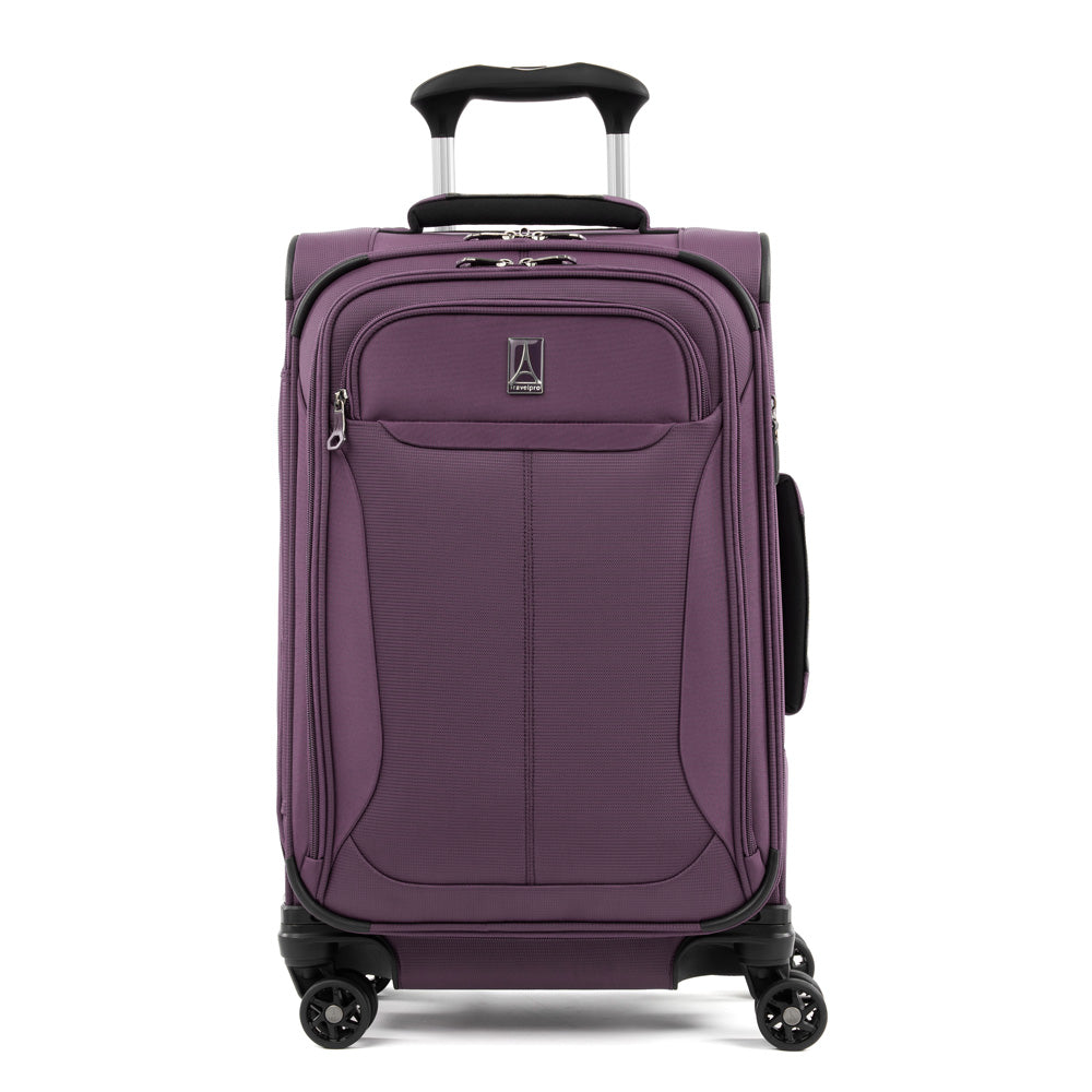 Travelpro Tourlite Softside Expandable Luggage with 4 Spinner Wheels, Lightweight Suitcase, Men and Women ( Deep Purple , Carry-On 21-Inch ) Deep Purple Carry On 21 Inch U4