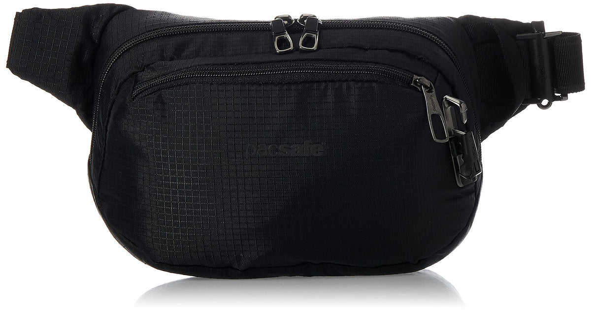 Pacsafe Vibe 100 Hip Pack ( Jet Black , One Size ) Jet Black One Size U1