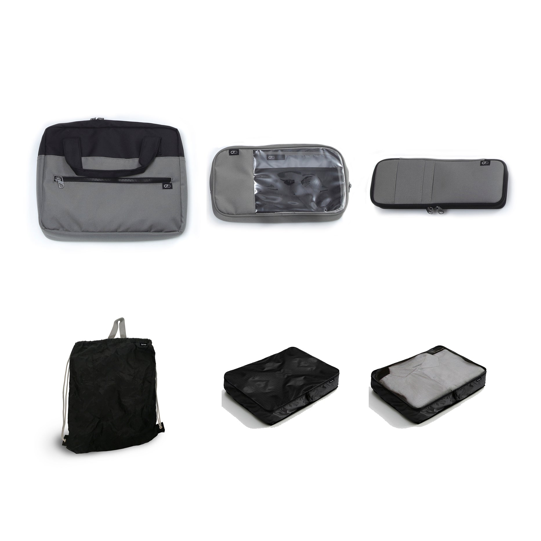 Barmes Design Carry-on Luggage including Laptop Satchel, Essentials Bag, Sorted Case U2