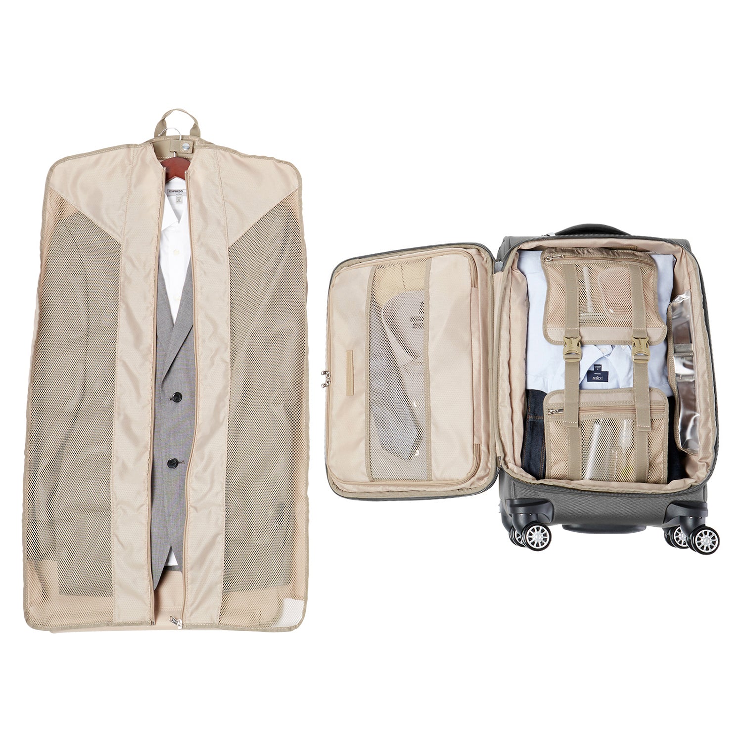 Travelpro Platinum Magna 2 | 21-Inch Express Spinner ( Grey , Carry-On 21-Inch ) Grey Carry On 21 Inch U1