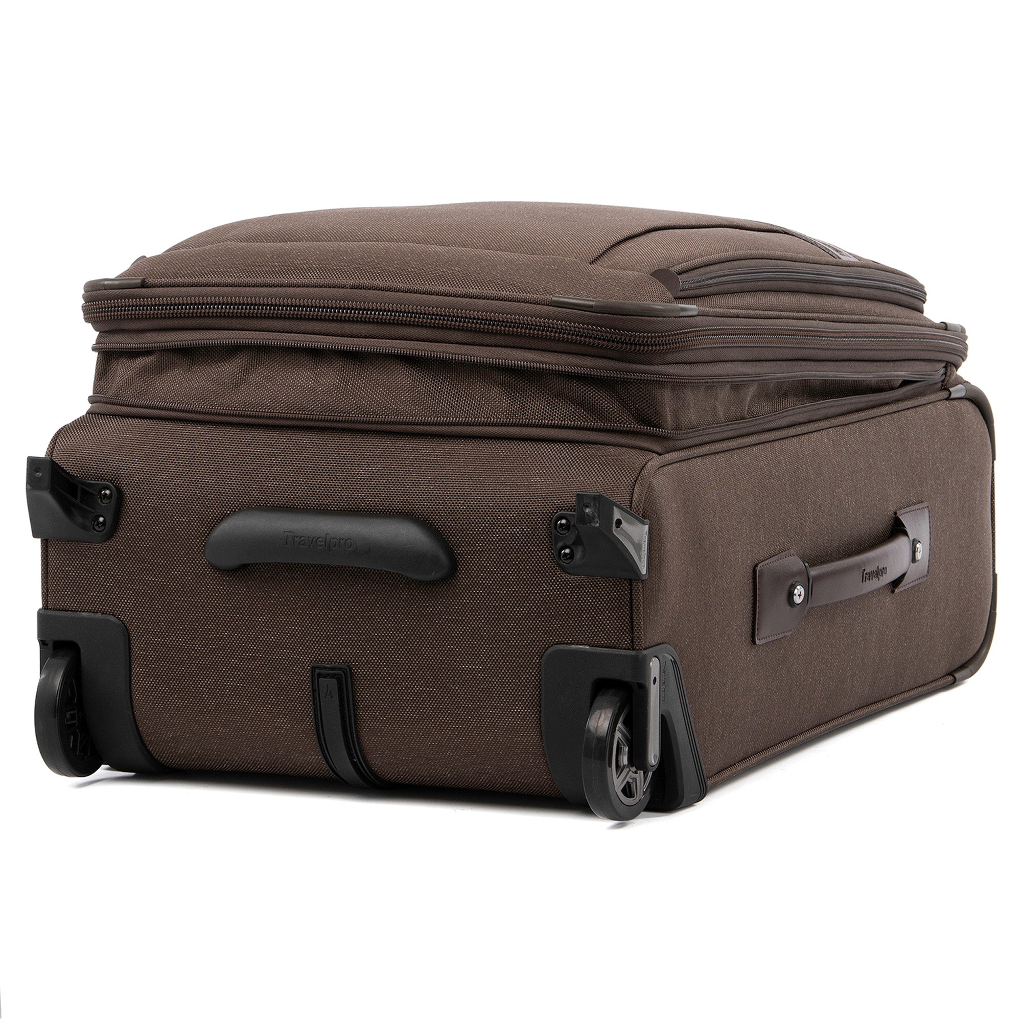 Travelpro Platinum Elite Softside Expandable Luggage, 2 Wheel Upright Suitcase, USB Port, Men and Women ( Rich Espresso , Carry-On 22-Inch ) Rich Espresso Carry On 22 Inch U6