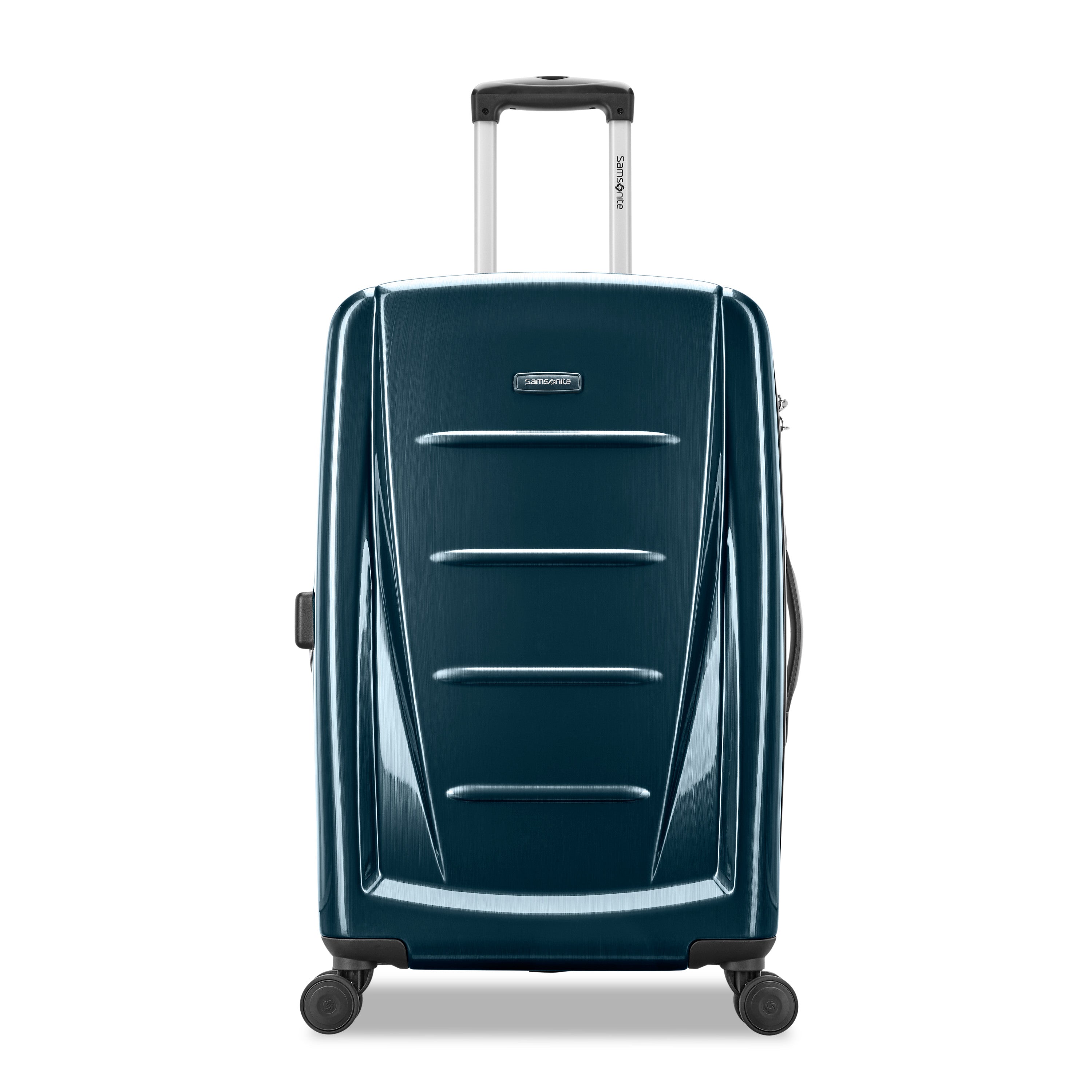 Samsonite Winfield 2 Checked-Medium 24-Inch Hardside Expandable Luggage with Spinner Wheels ( Teal , Checked-Medium 24-Inch ) Teal Checked Medium 24 Inch U9