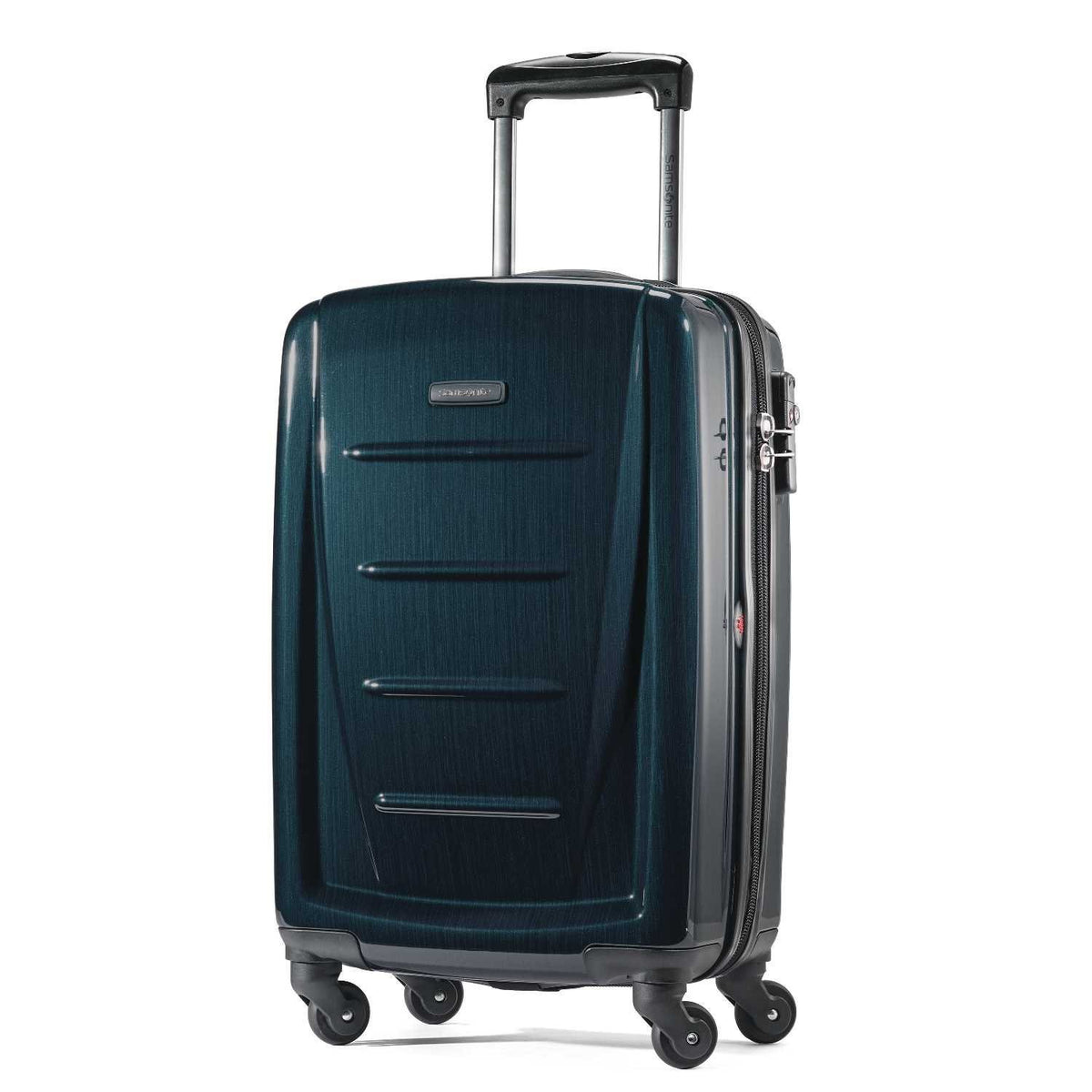 Samsonite Winfield 2 Hardside Luggage with 360 Spinner Wheels, TSA Lock, Airline Approved ( Teal , Checked-Medium 24-Inch ) Teal Checked Medium 24 Inch U5