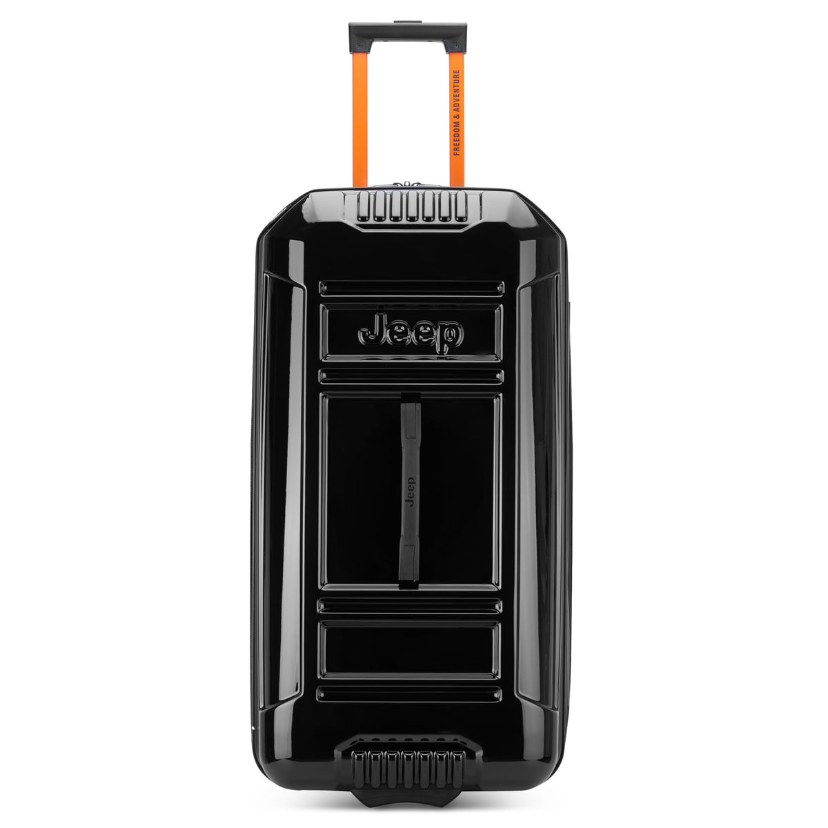 Jeep JH003B Hardside Expandable Luggage with Two Wheels ( Black , Checked-Large 30 Inch ) Black Checked Large 30 Inch U1