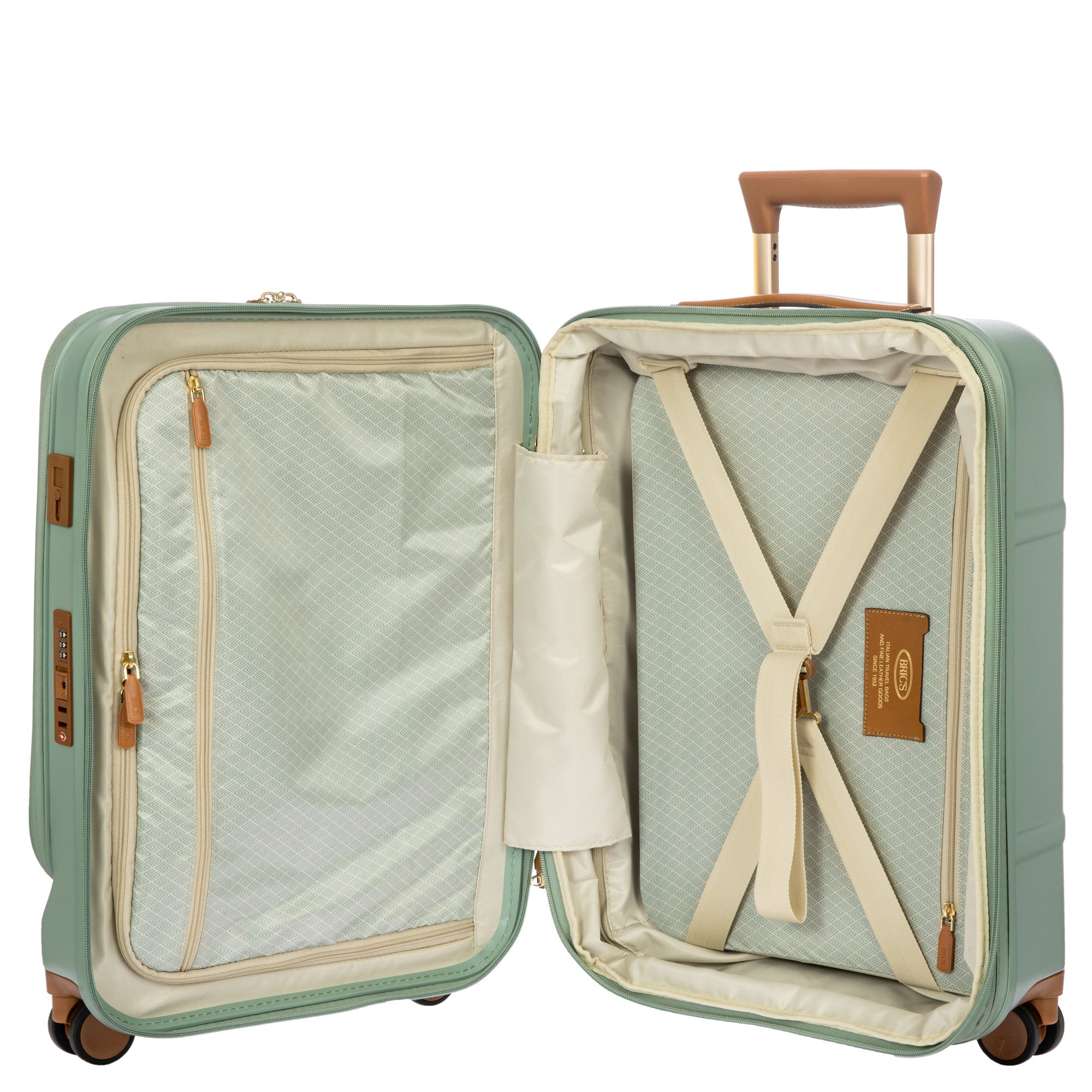 Bric's Bellagio 3.0 21" Carry-On Expandable Spinner w/Pocket ( Eucalyptus , 21-Inch w/ Pocket ) Eucalyptus 21 Inch W Pocket U1